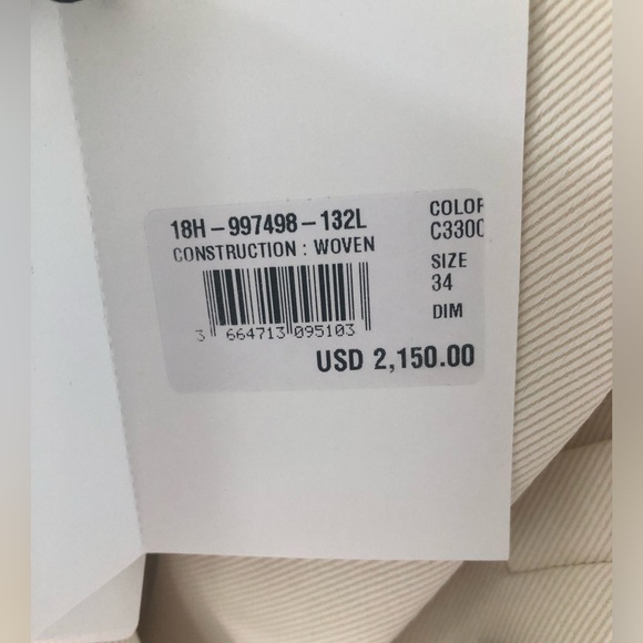 NWT Balmain  Cream Double- Breasted Blazer with Silver Buttons. Size 34. - Picture 13 of 14